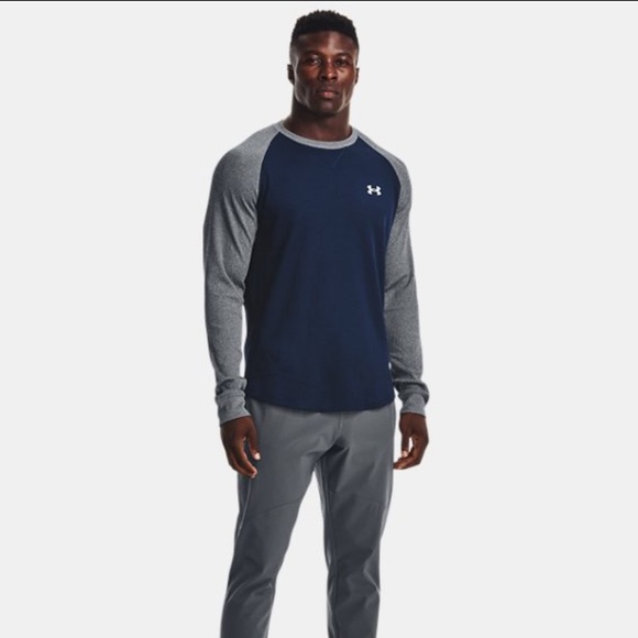Under Armour Shirts Mens Under Armour Waffle Crew Long Sleeve